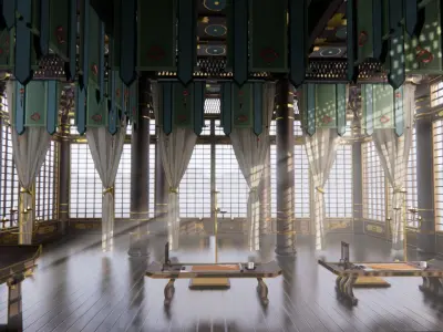 Antique Front Hall 3D model