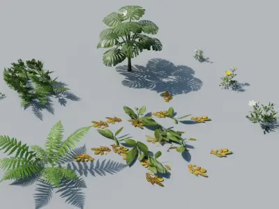 Low Poly Tree Pack Low-poly 3D model buy