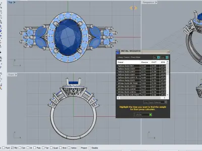 Oval ring wedding or engagement 3D print model