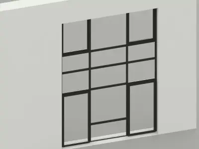 Glass entrance 3D model