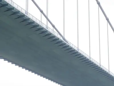 Fatih Sultan Mehmet Bridge - Istanbul - Turkey Low-poly 3D model