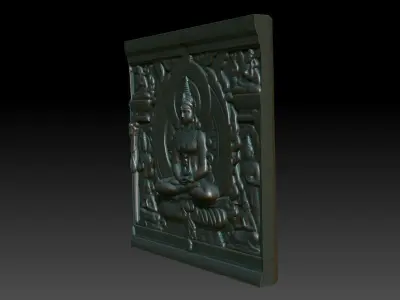 Indian Temple Wall basrelief 23 240619 3D print model