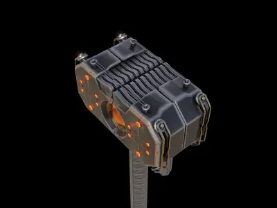 Shock Hammer Low-poly 3D model