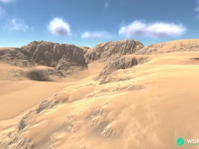 Canyon Cliff 02 3D model