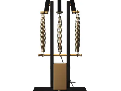 Anglepoise 1227 Brass Table Lamp 3D model