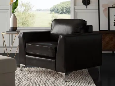 Shupe Club Sofa Chair - 2 Colour 3D model