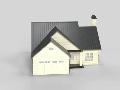 Cottage House Design 05T5 Low-poly 3D model