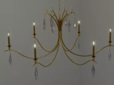 Chandelier 3D model 19