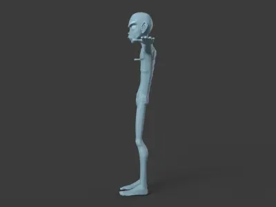 Cartoon Anime Character Man 3D model
