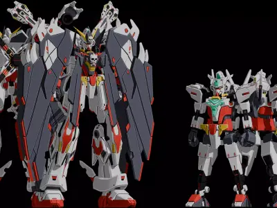 Uraven X1 Full Cloth Gundam 3D model