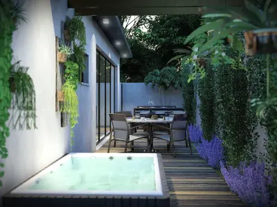 LPQDL1 - Contemporary House - Sketuchup V13 Lumion V10 3D model