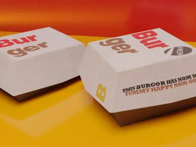 Burgers off-brand Low-poly 3D model
