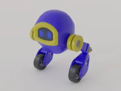 Small Robot-S1 Low-poly 3D model