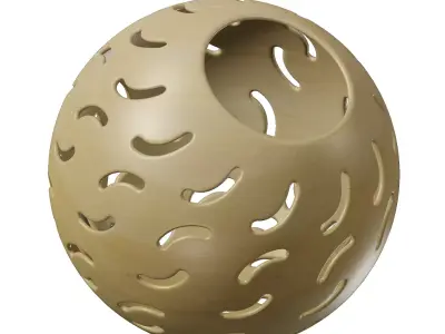 Wooden Premium Lamp Top Cover 3D model