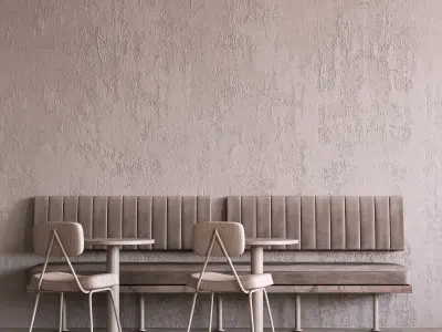 Cafe Seating Area 9 3D model