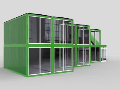 Modular building Mini mart 3D model