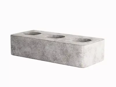 Concrete Brick B 02 Low-poly 3D model