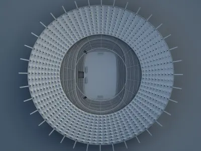 Jaber International Stadium 3D model 3D model