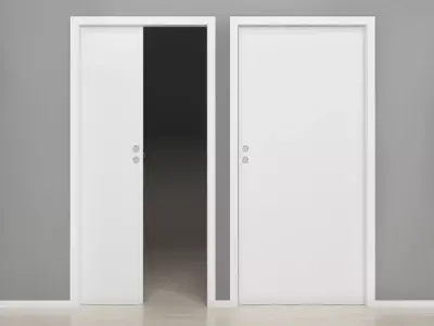 Sliding Door 01 3D model