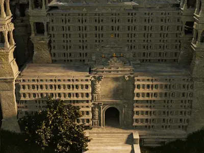 Fantasy Temple 3D model