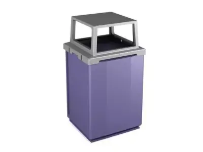 Open Sided Trash Bin 3D model