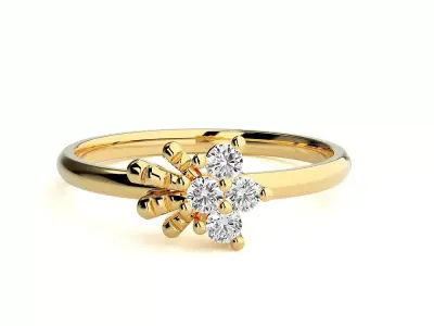 Women ring 3D print model 65