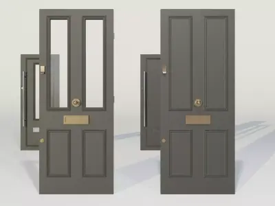 Simple Door Set 3D model