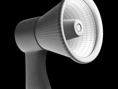 Megaphone icon 3D model