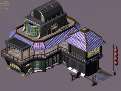 Future World - Bar 01 3D model