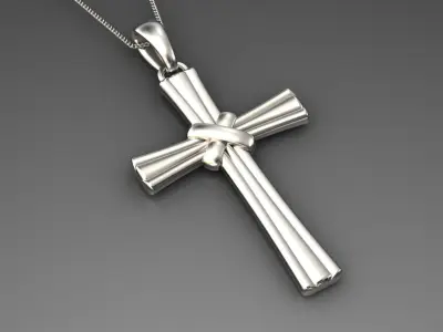 cross pendant 3D print model