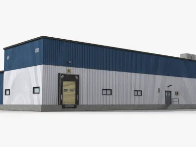 Factory x32 Low-poly 3D model