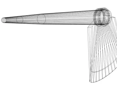 Farm Tool - Hoe 3D model