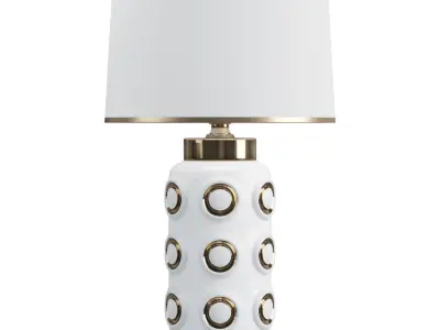 Contemporary Dots Ceramic Table Lamp 3D model
