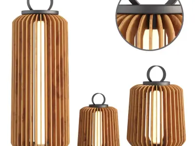 Portable Lantern Outdoor Light 3D model