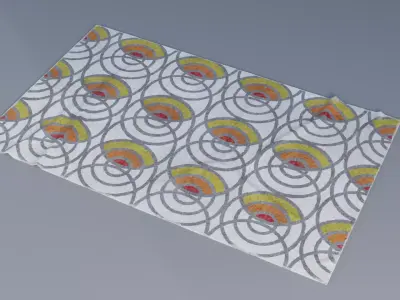 carpet Low-poly 3D model 5