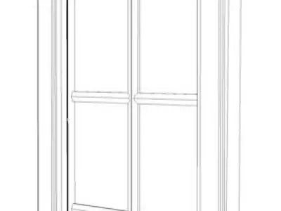 Single window 01 Free 3D model