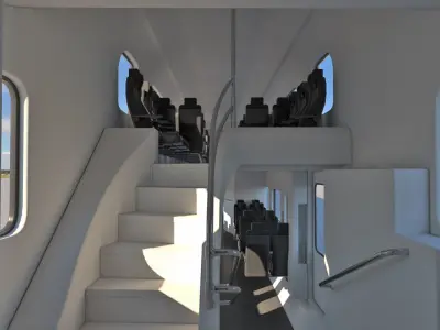 Stadler Dosto Passenger Train 3D model