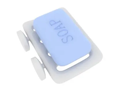 Soap Dish 01 3D model