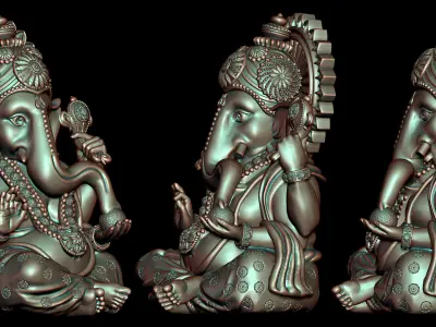 Ganesh Ji Model 01 Light Weight  Models in All Sizes  3D print model