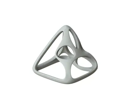 SciFi Cube Object No 57721 Low Poly Shape Low-poly 3D model