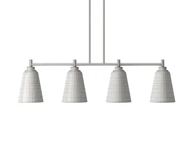 Washington Mews Light Kitchen Island Linear 3D model