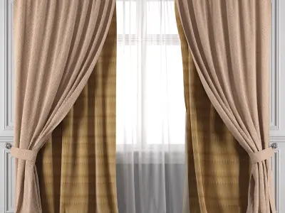 Curtain Set 478 3D model