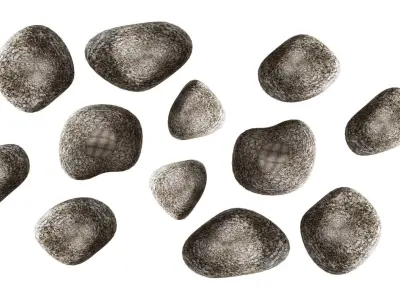 Set of stones 3D model