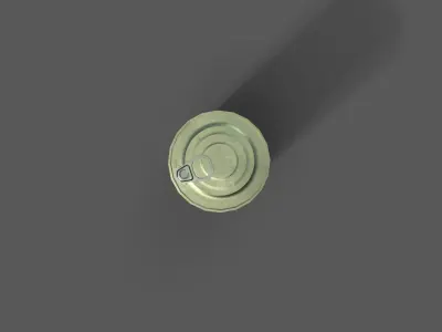 Low-poly tincan can Low-poly 3D model