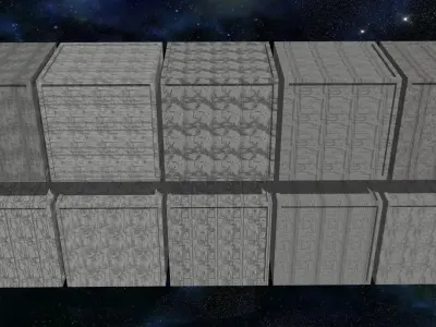 40 Seamless Sci-fi Patterns - PIPEWORKS Texture