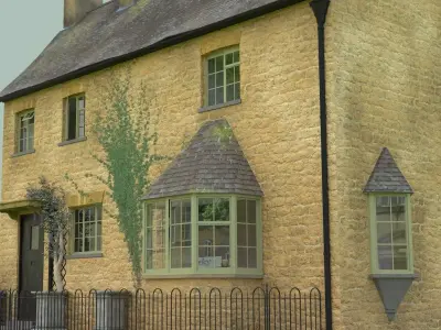 A Cottage house in cotswolds 3D model