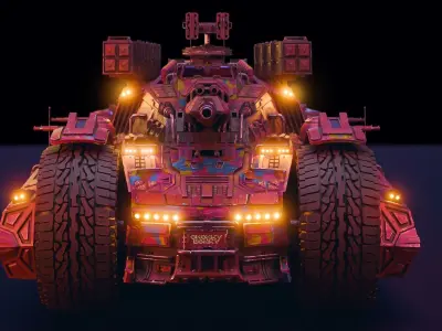 Chonky Military Tank - DSZarts 3D model