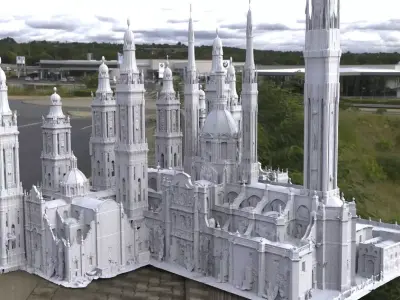 Minas Tirith Castle Tower of the king 3D model