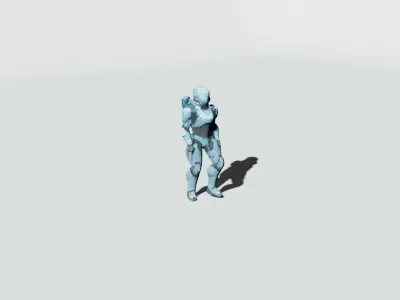 Game ready character Low-poly 3D model