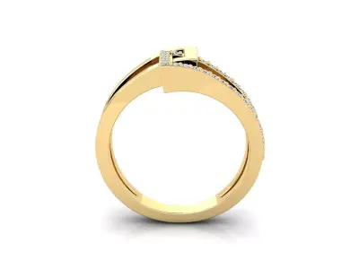 Light Weight Diamond Ring 3d Model and Render  3D print model buy